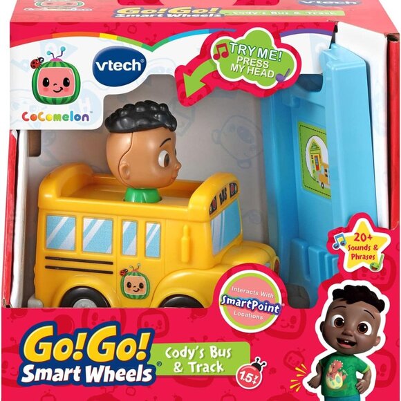 Vtech CoComelon Go Go Smart Wheels Codys Bus & Track Ages 18m+ - Picture 1 of 6